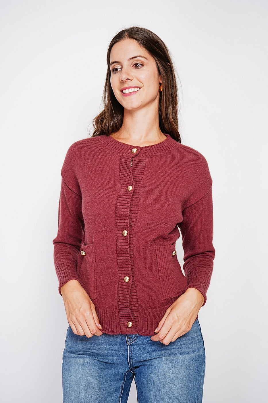 Cardigan - Bordeaux - Donna