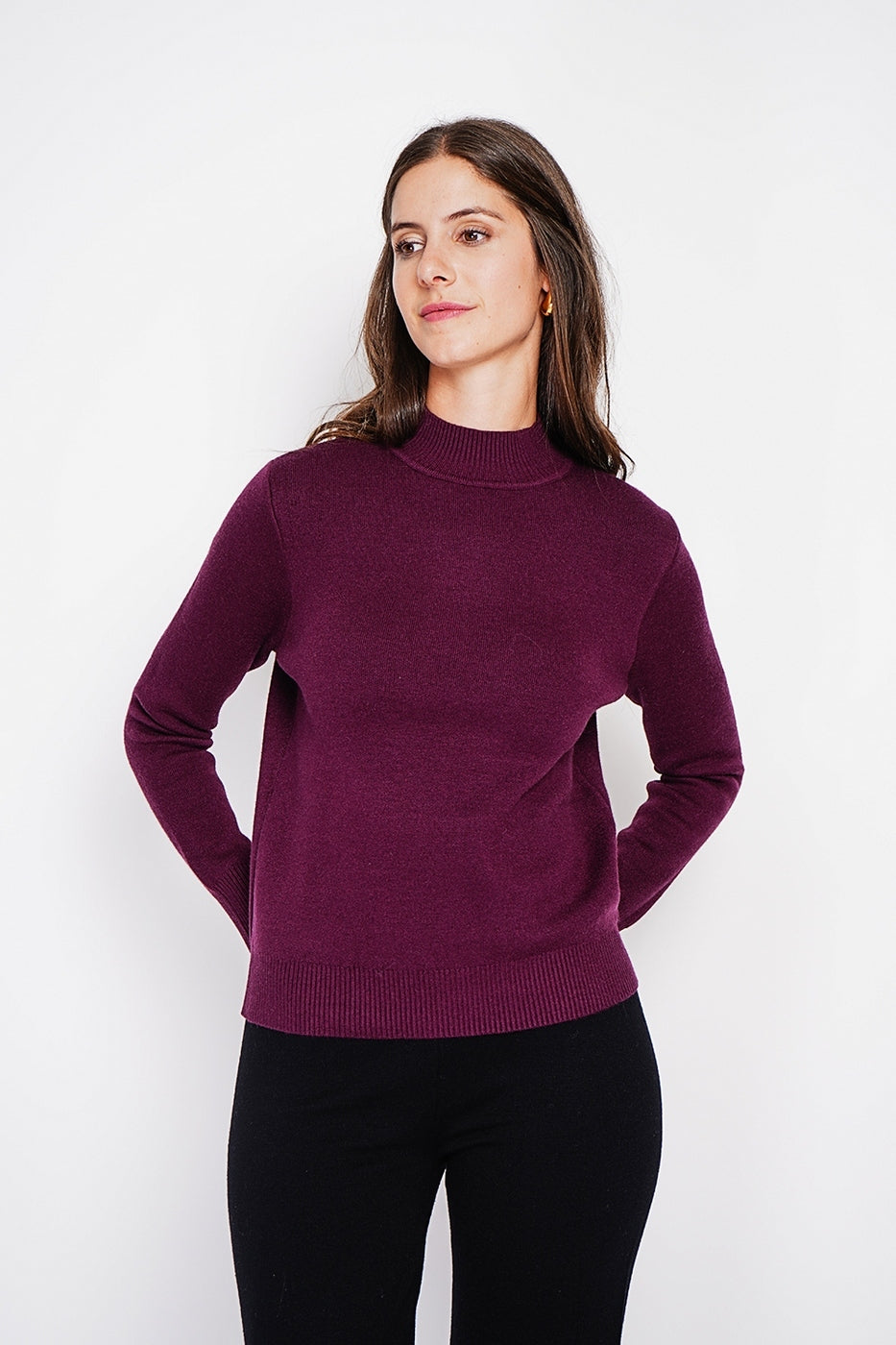 Maglione - Bordeaux - Donna