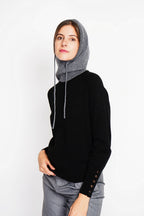 Cagoule Côtelée – Loup – Femme