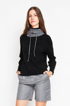 Cagoule Côtelée – Loup – Femme