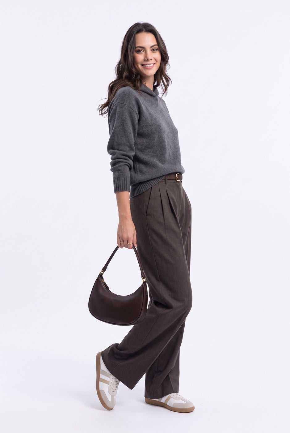 Pull À Capuche Oversize – Loup – Femme