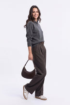 Pull À Capuche Oversize – Loup – Femme