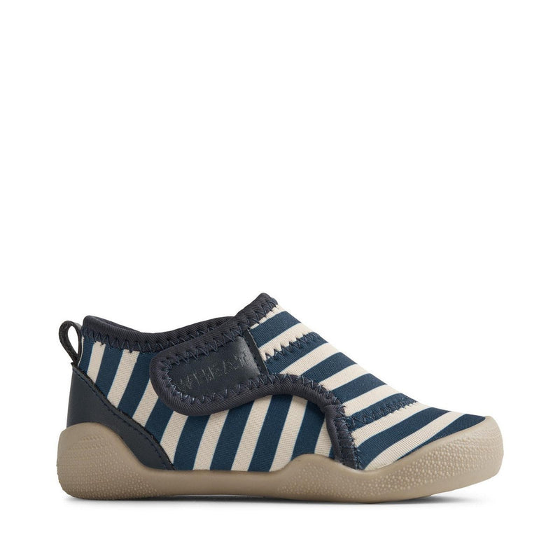 Wheat - Shawn Beach Shoe - Indigo Stripe - Baby