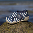Wheat - Shawn Beach Shoe - Indigo Stripe - Baby