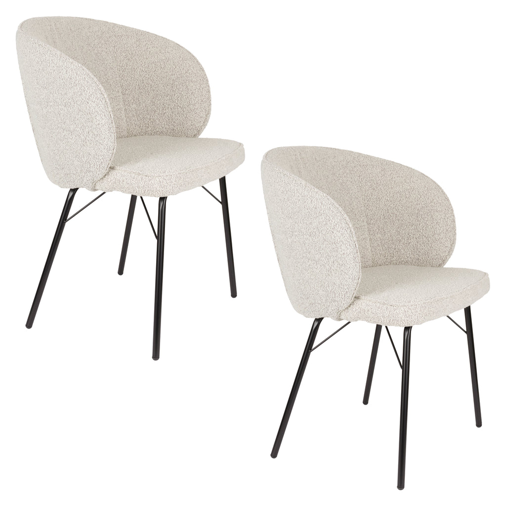 Joa - Dining Chair - Polyester - Beige