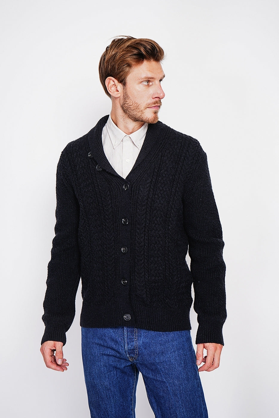Cardigan - Nero - Uomo