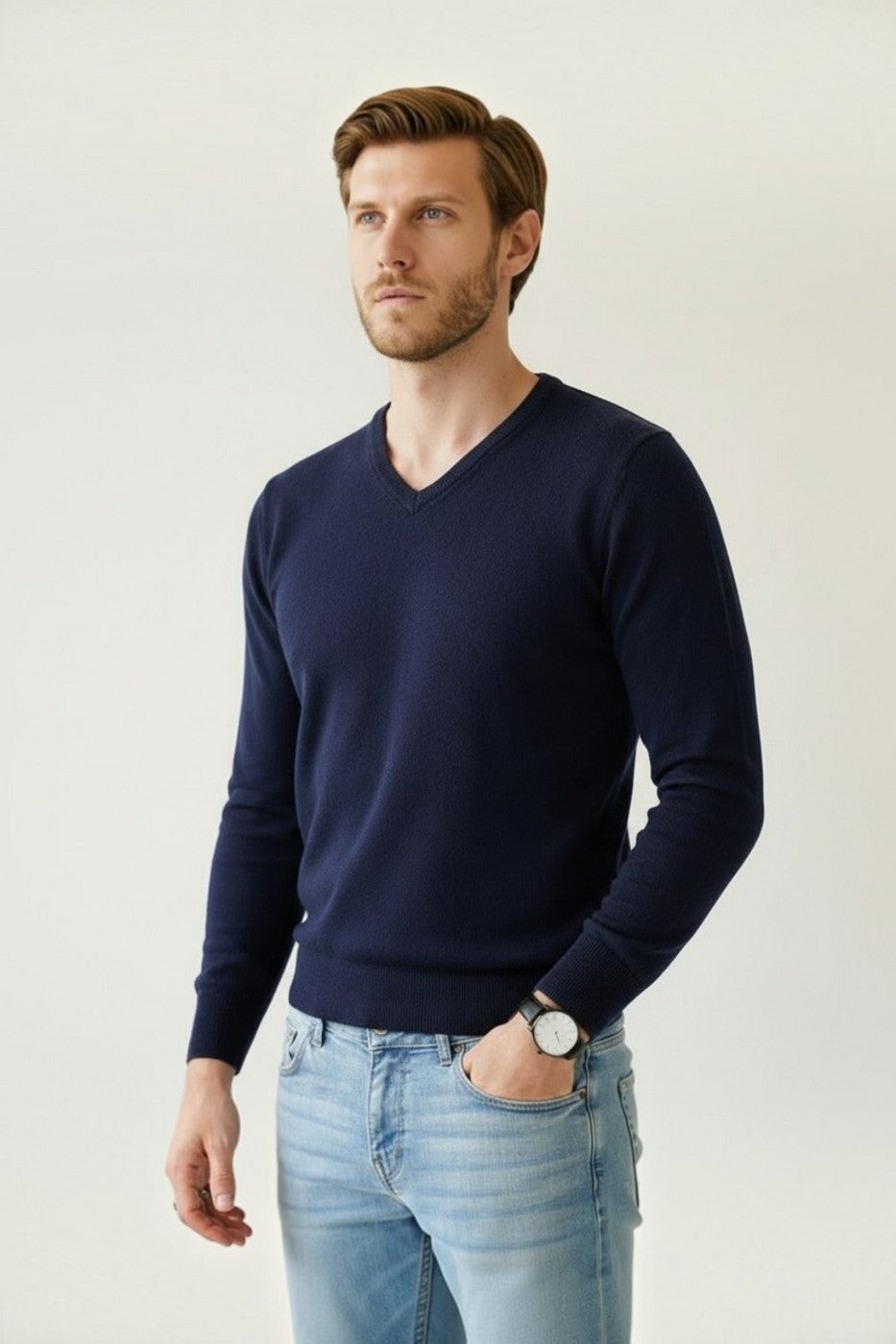 Maglione - Blu notte - Uomo