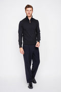 Pull Camionneur Zippé – Noir – Homme