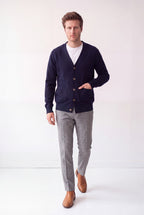 Men's cardigan - Midnight blue