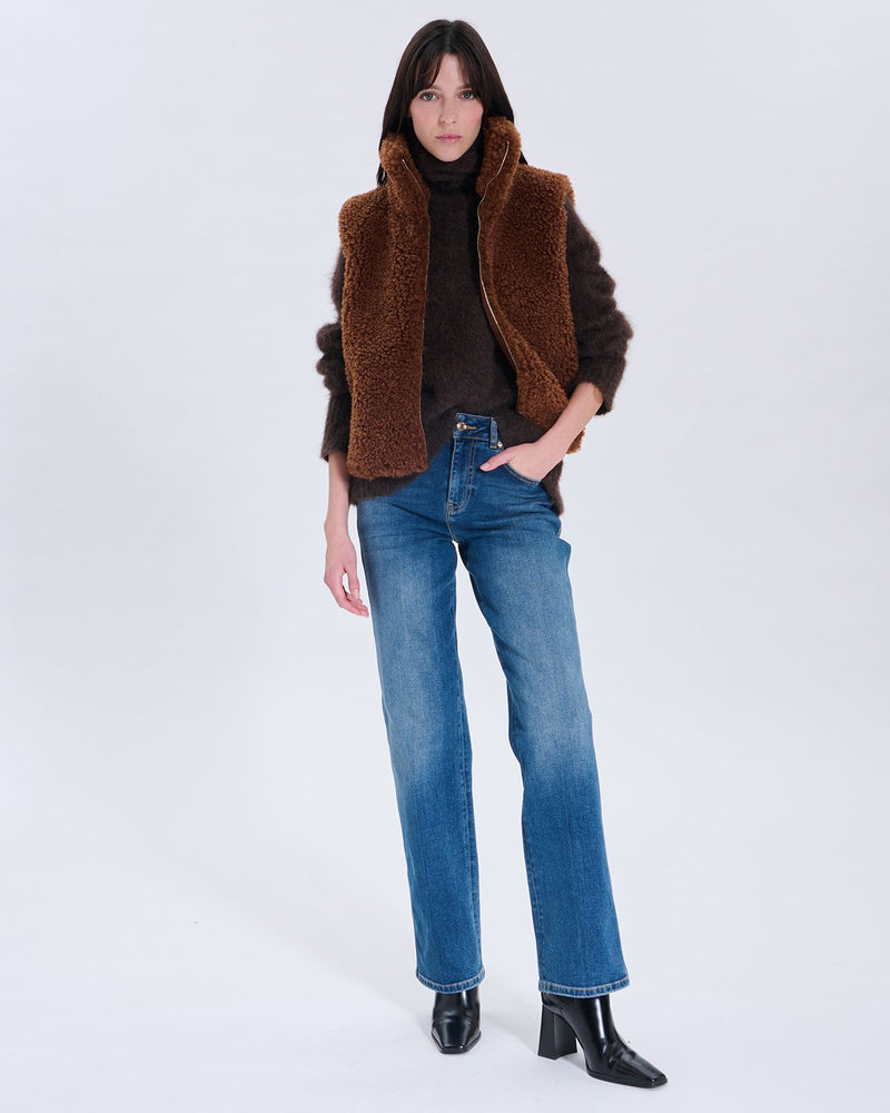 Gilet Gloria tabac_1
