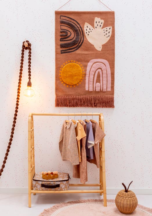 Colgante de pared tejido Boho XL Sunset 100X70CM - studioloco