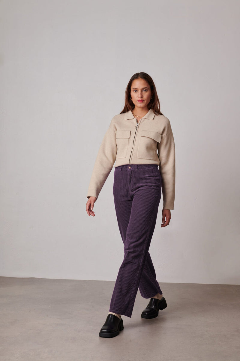 Pantalon Wham Trendy Corduroy - Prune