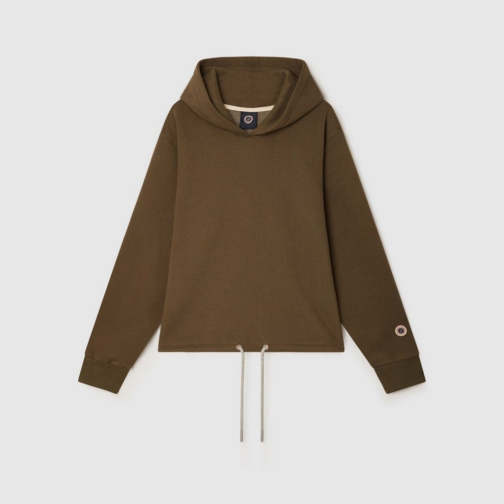 Sudadera Wide Crop - Caqui - Mixto