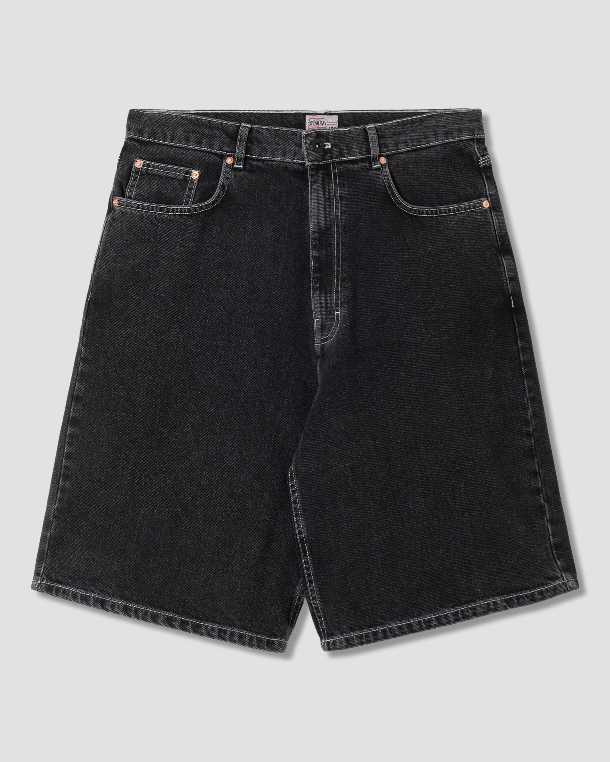 Wide 5 Short - Washed Black