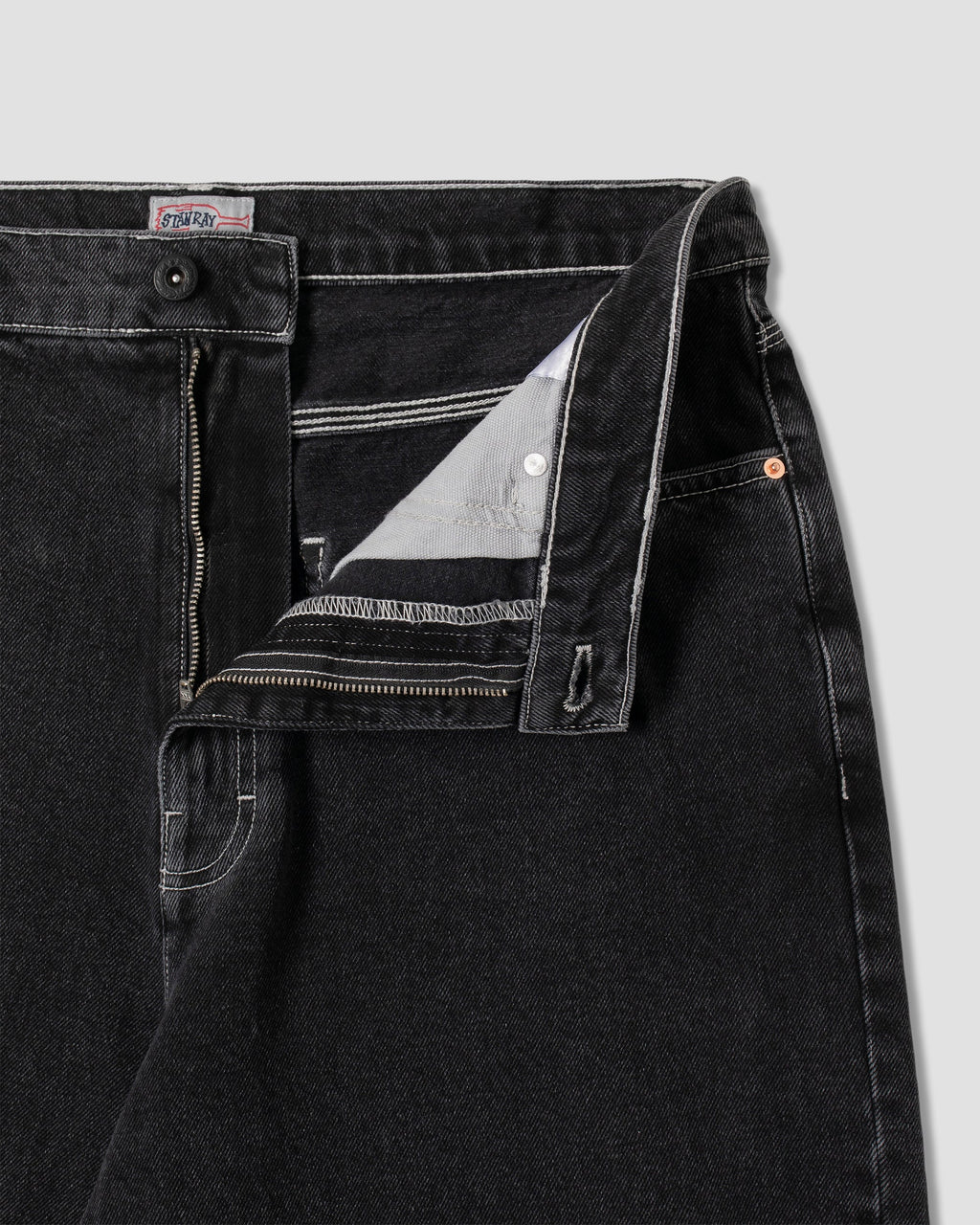 Wide 5 Short - Washed Black