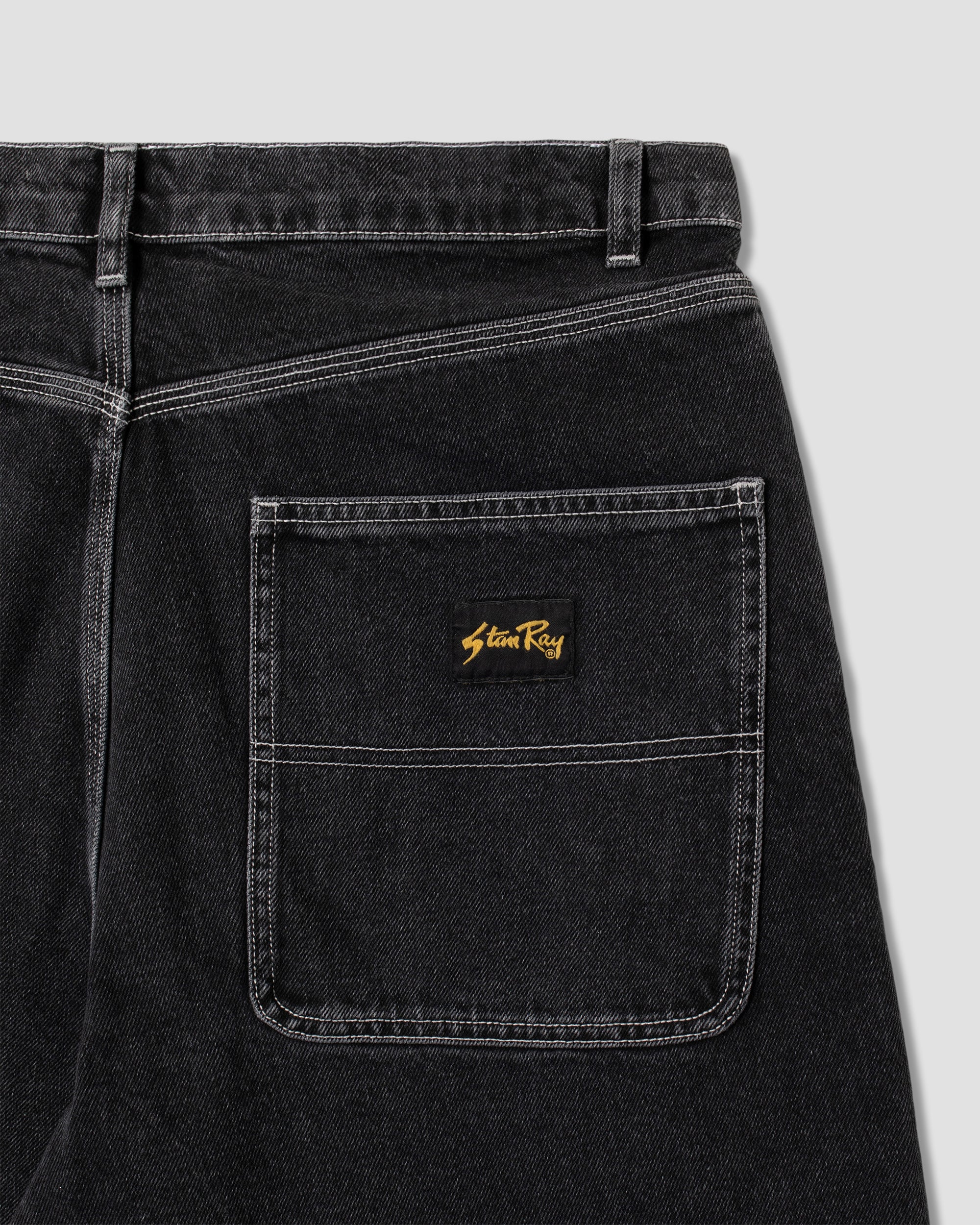 Wide 5 Short - Washed Black
