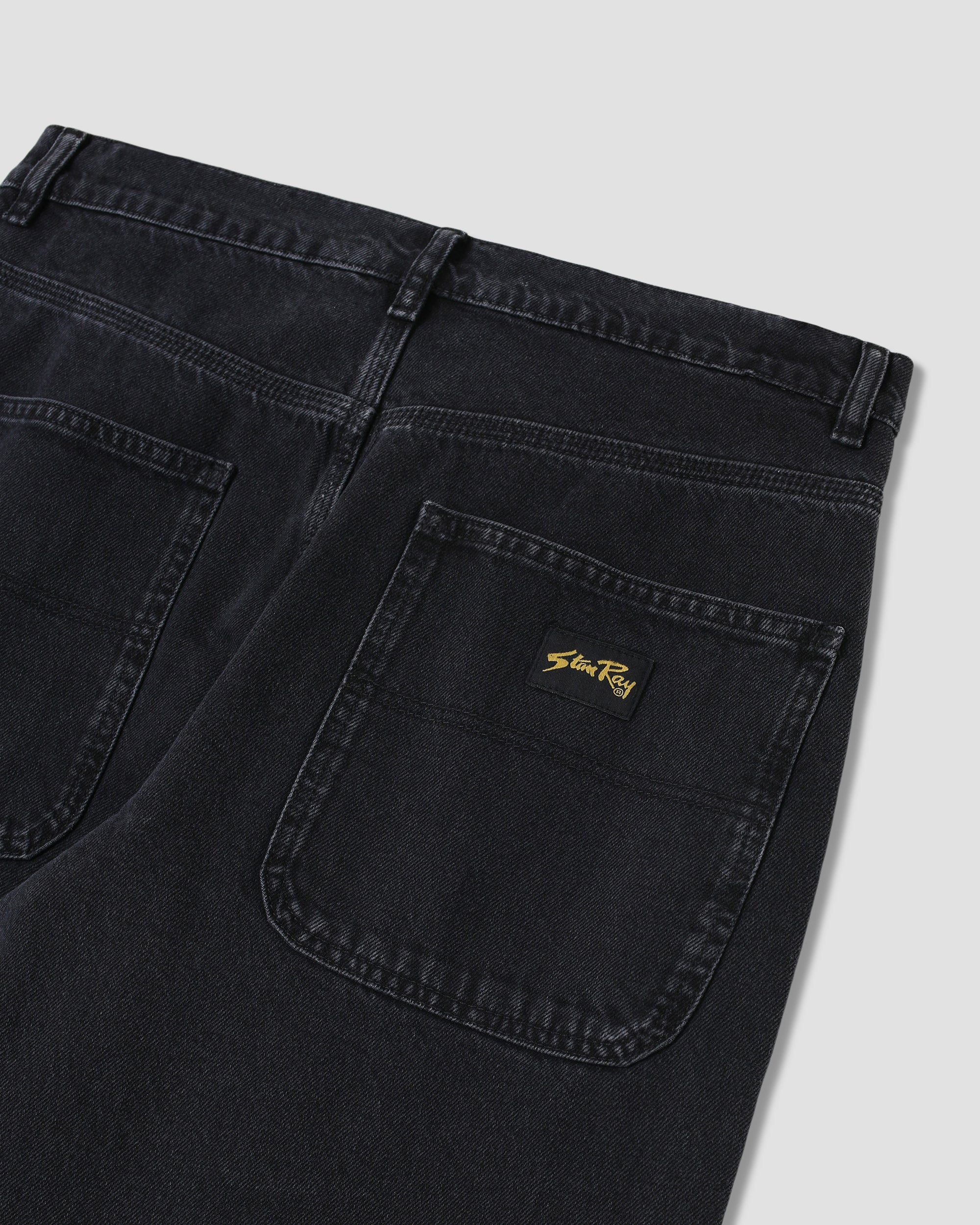 Wide 5 - Stonewashed Black Denim