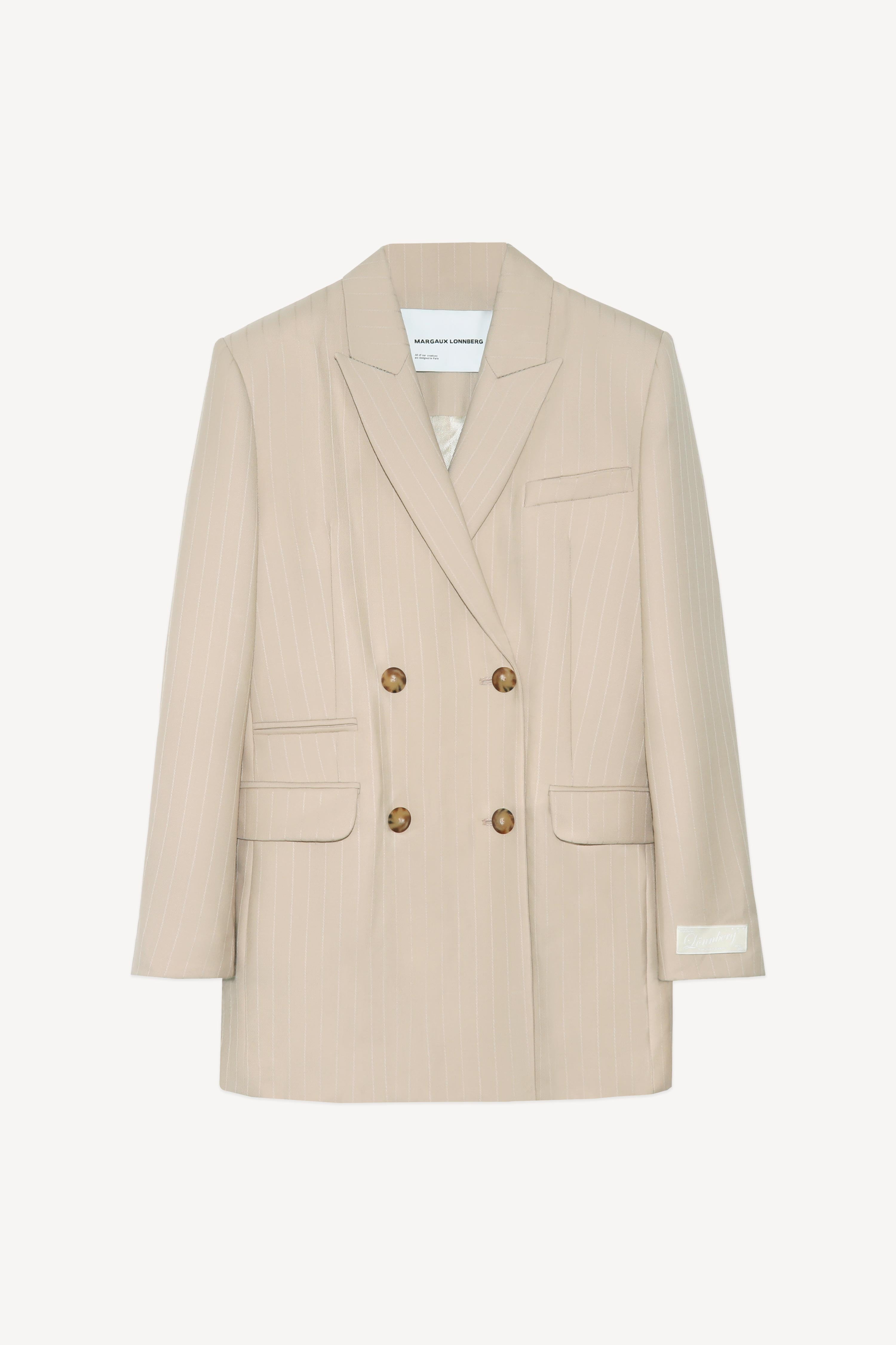 Margaux Lonnberg - Wilby Jacket - Beige Stripes