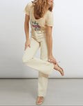 Jean Wide Willow Color - Milkshake - Femme
