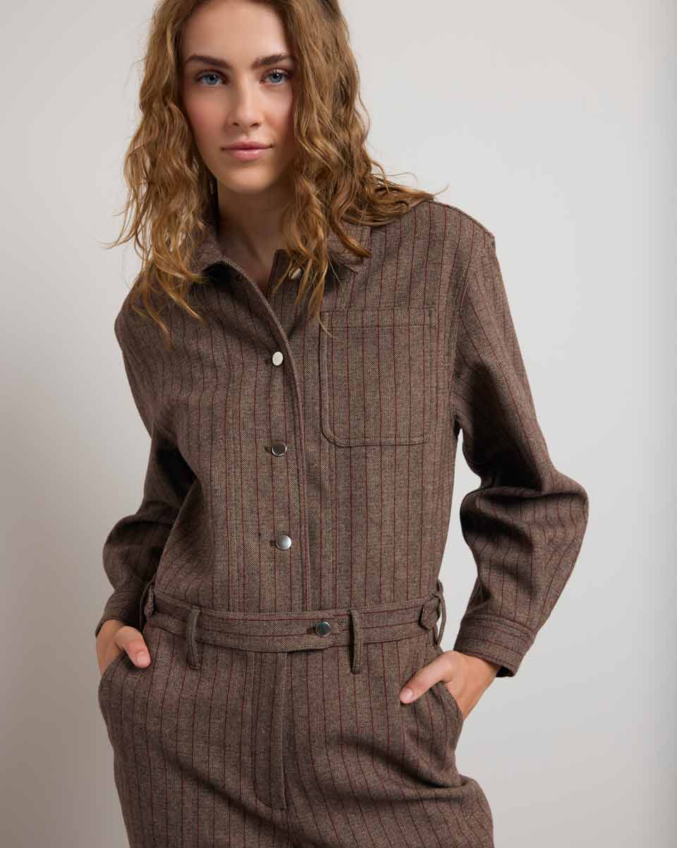 Wilson Full-Length Jumpsuit - Cocoa Dream