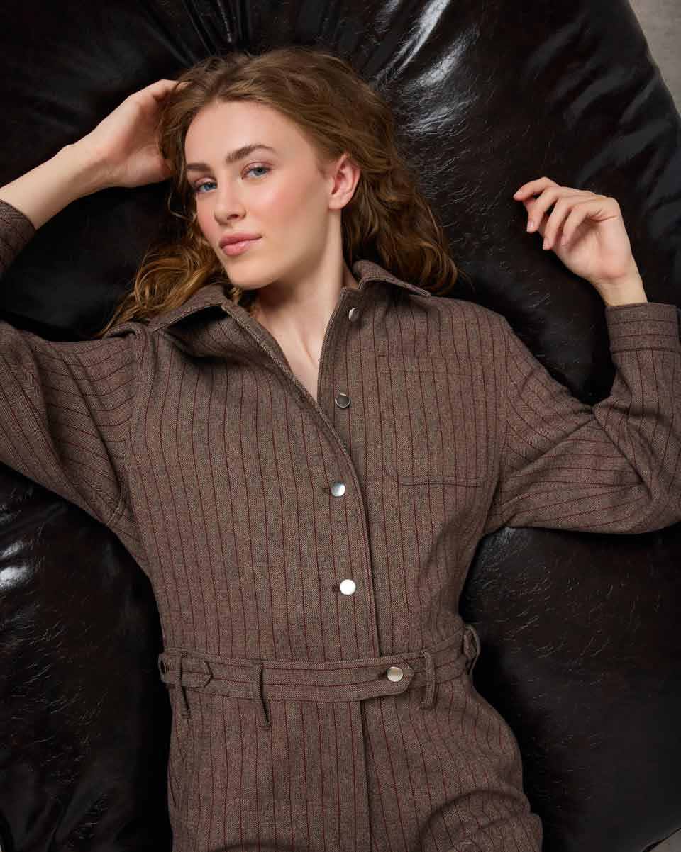 Wilson Full-Length Jumpsuit - Cocoa Dream
