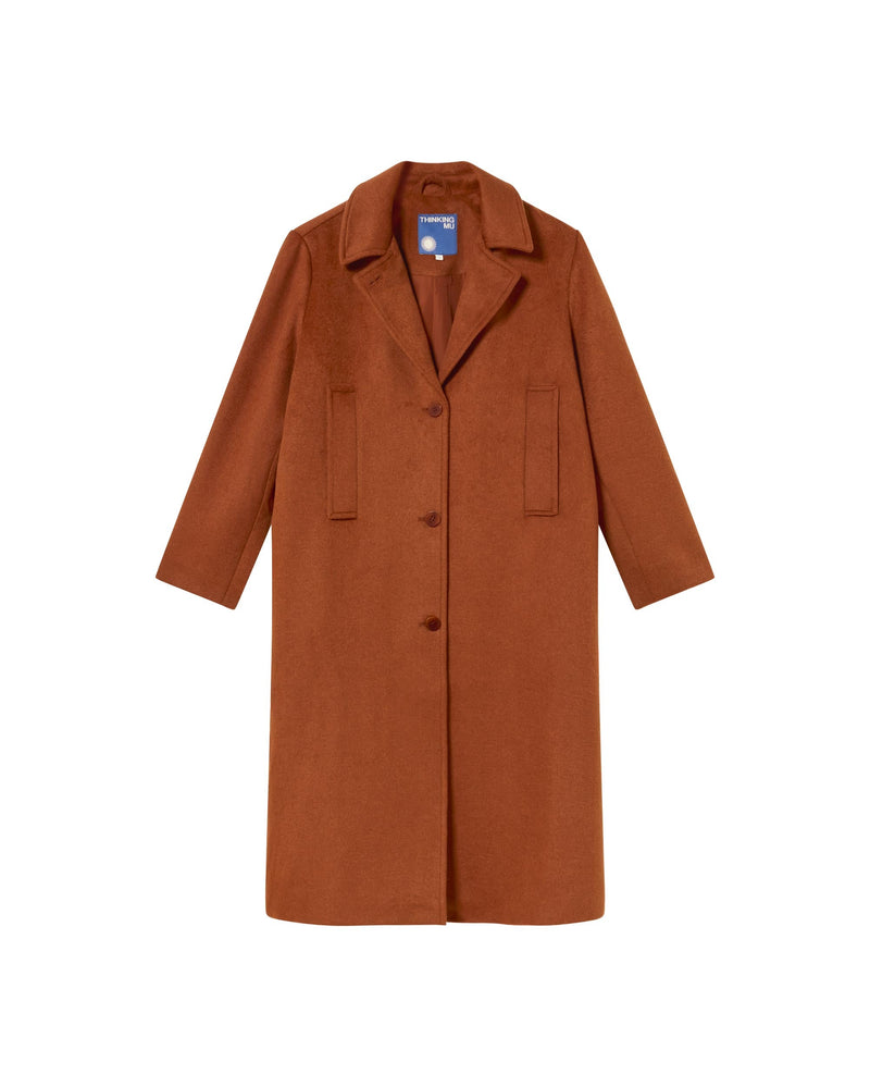 Abrigo marrón lana Rita sostenible-foto silueta11