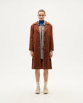 Cappotto marrone in lana Rita sostenibile-1