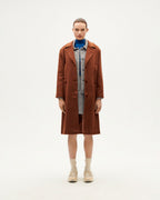 Cappotto marrone in lana Rita sostenibile-1