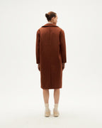 Cappotto marrone in lana Rita sostenibile-4