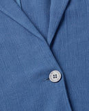 Chaqueta azul Bruna sostenible  - silueta 2