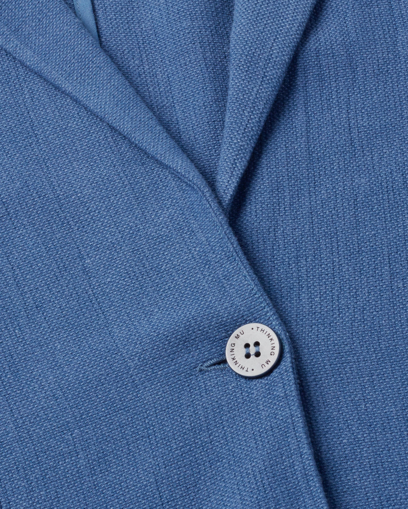 Chaqueta azul Bruna sostenible  - silueta 2