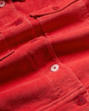 Chaqueta roja pana Frans sostenible - silueta 1