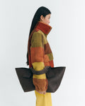 Geruit sherpa-jack Sophie - Bruin