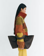 Geruit sherpa-jack Sophie - Bruin