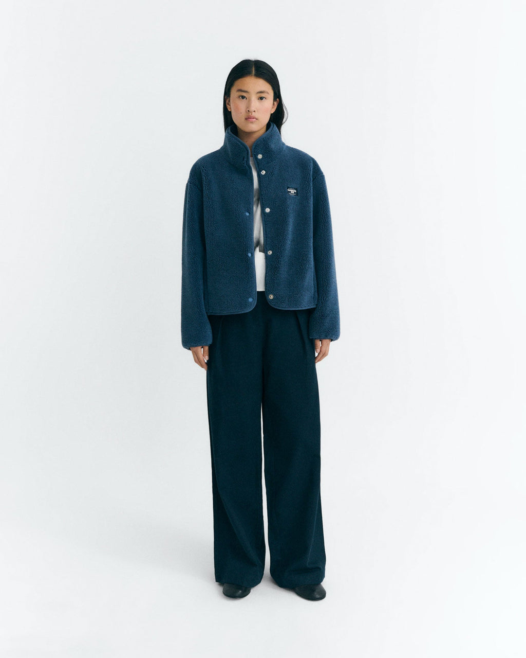 Kourtney Sherpa Jacket - Blue