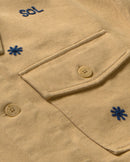 Chaqueta beige sol chain Frans sostenible - silueta 2