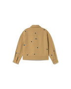 Chaqueta beige sol chain Frans sostenible - silueta 3