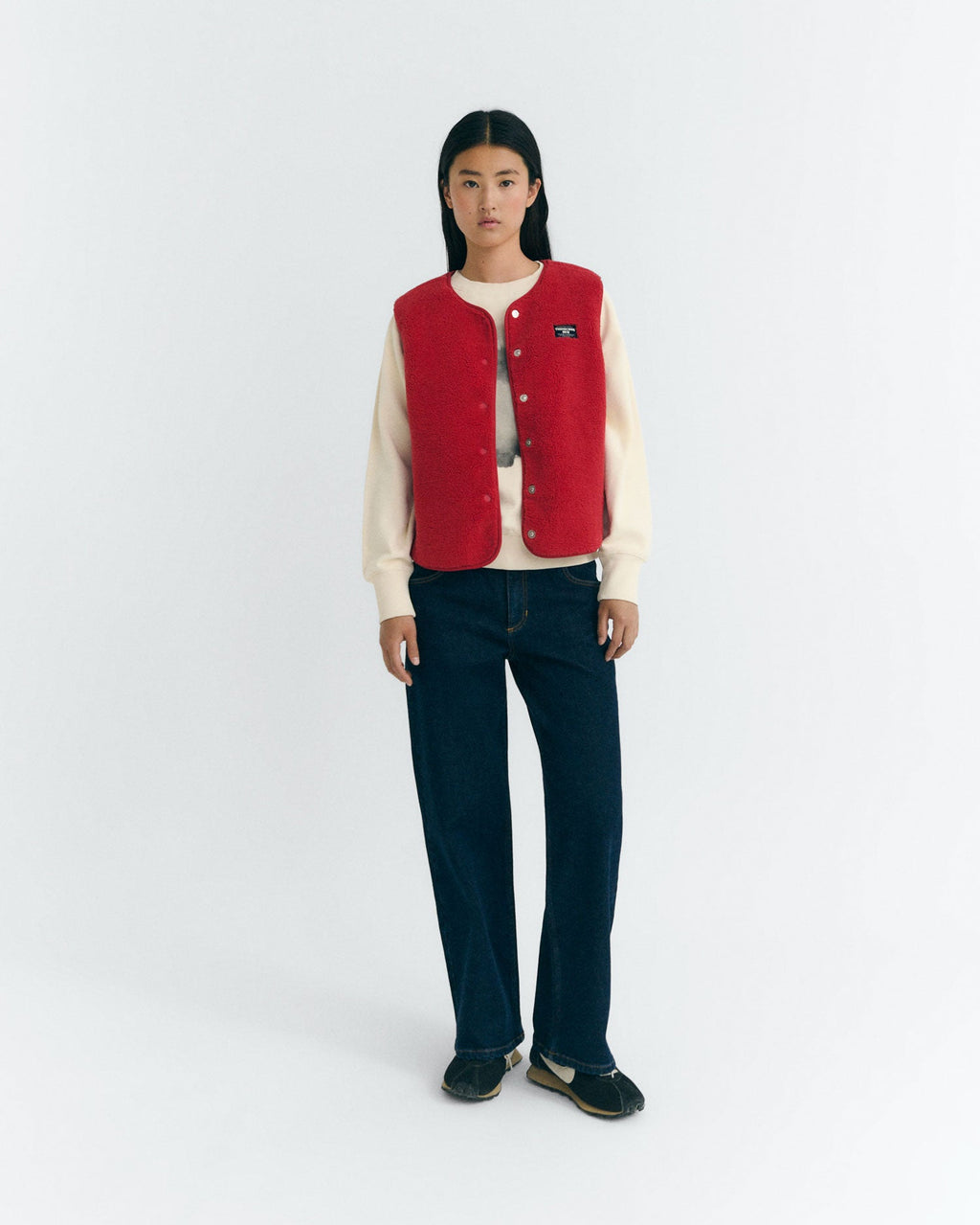 Gilet Sherpa Jay - Rouge