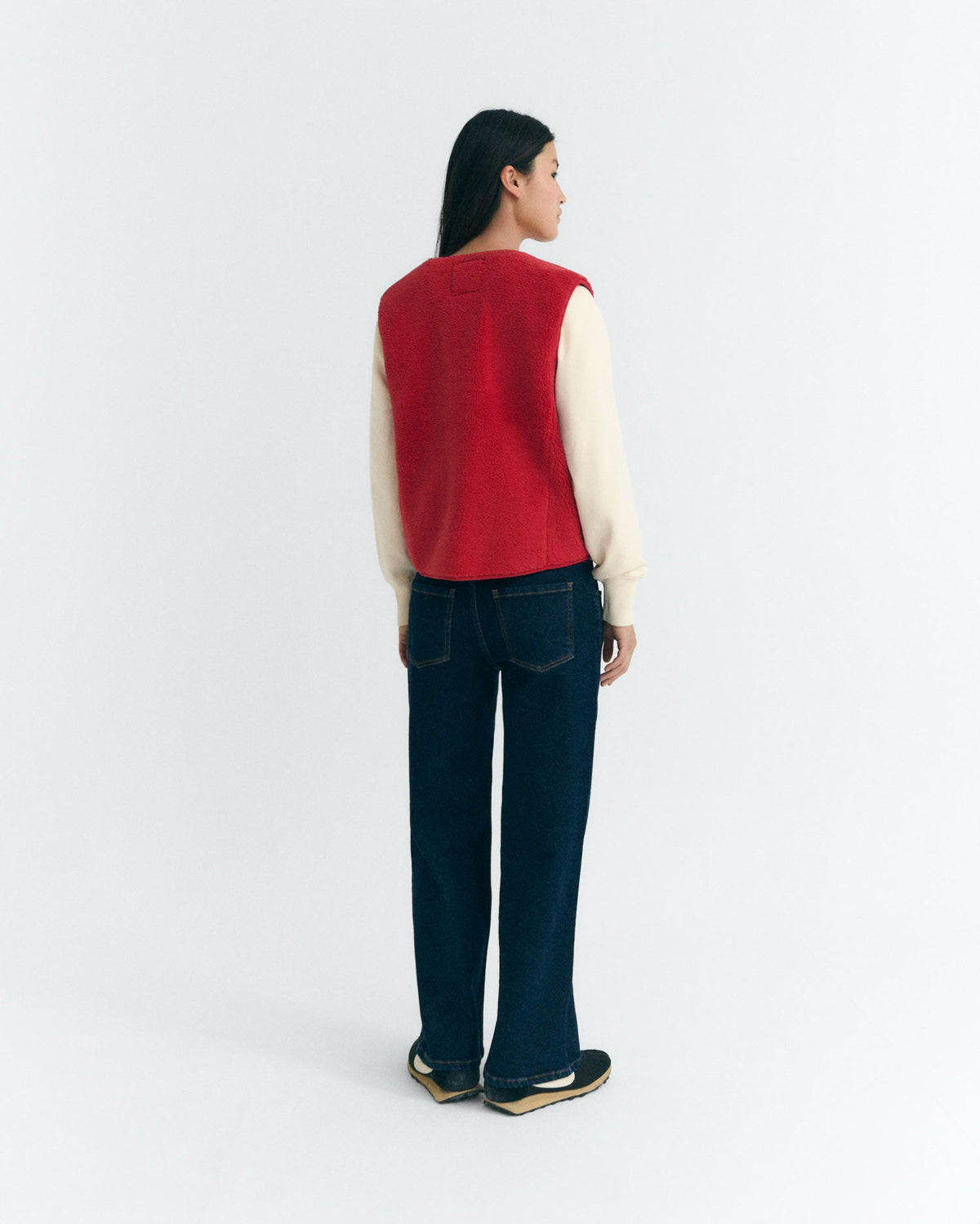 Gilet Sherpa Jay - Rouge