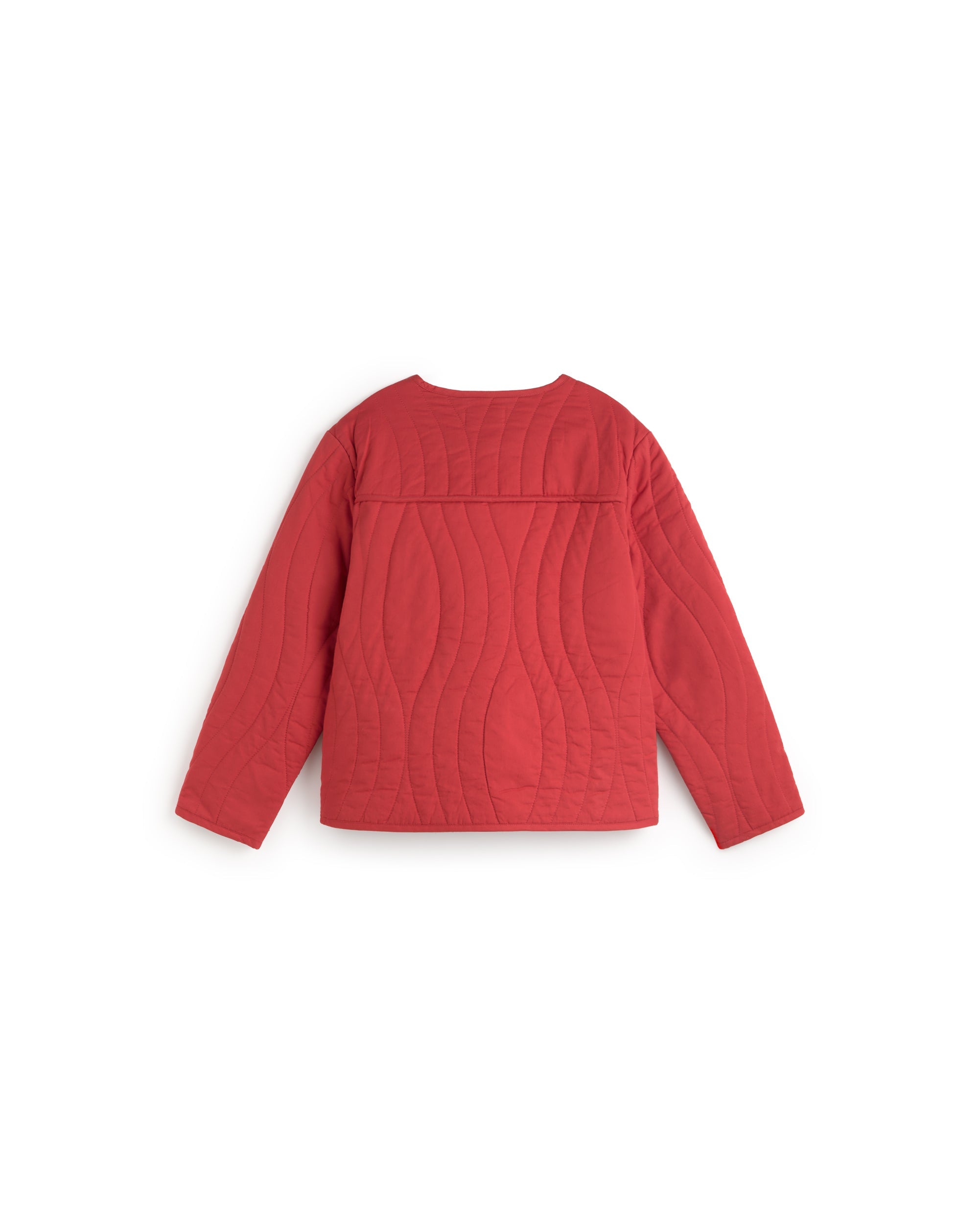 Chaqueta acolchada roja Ayo sostenible silueta - 3