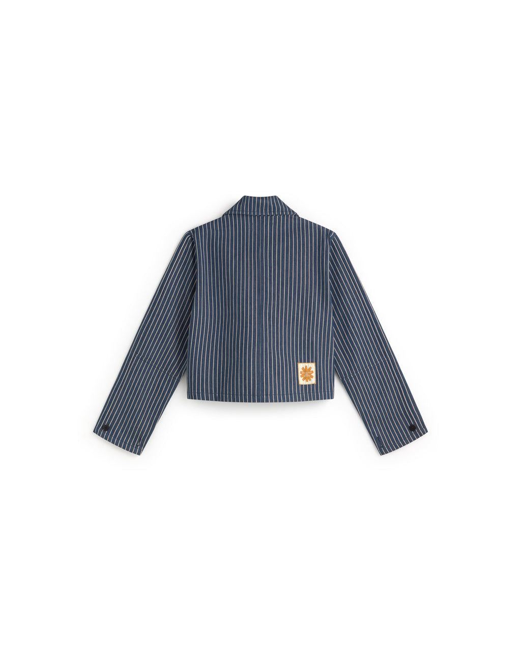Chaqueta rayas tinte natural railway Astrid sostenible silueta - 3
