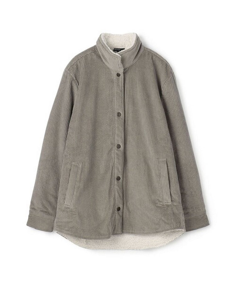 Veste Sherpa Lined Jumbo Cord - Concrete - Femme