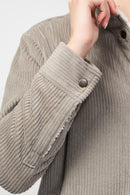 Veste Sherpa Lined Jumbo Cord - Concrete - Femme