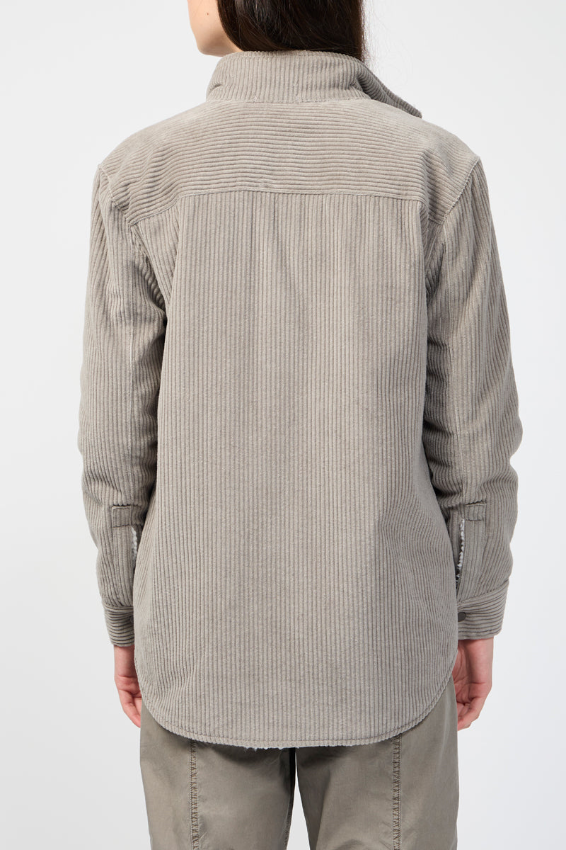 Veste Sherpa Lined Jumbo Cord - Concrete - Femme
