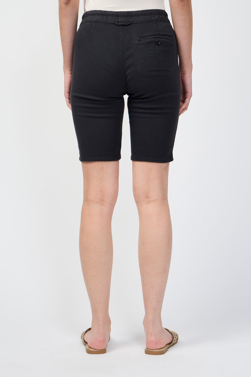Soft Draped Utility Short - Carbon Pigment - Women