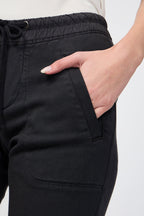 Soft Draped Utility Short - Carbon Pigment - Women