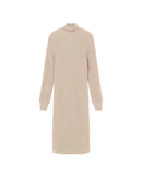 Vestido camel punto Amaia sostenible - silueta 6