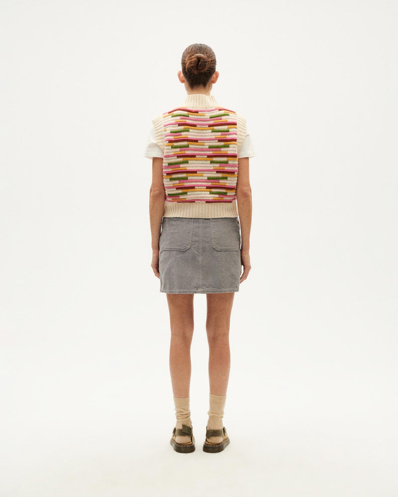 Chaleco multicolor lana Mica sostenible-4