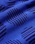 Maglione blu in lana merino japan Miranda sostenibile - silhouette - 2