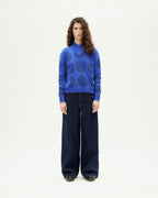 Maglione blu in lana merino japan Miranda sostenibile - 2